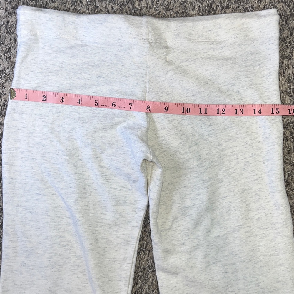 Monrow Classic Low Rise Crop Lounge Sweatpants ~ in Ash/Oatmeal - Picture 9 of 15
